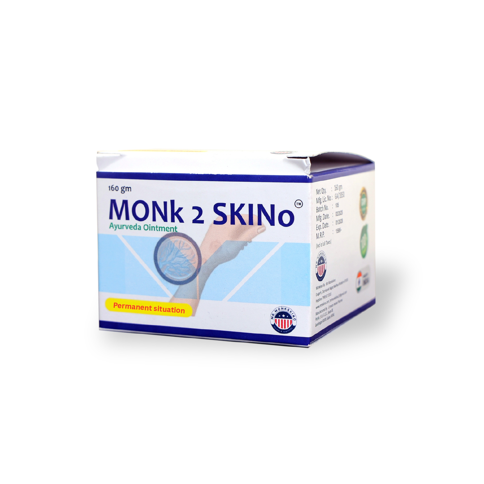 MONk 2 SKINo Ayurvedic Malham for Ringworm and Itching
